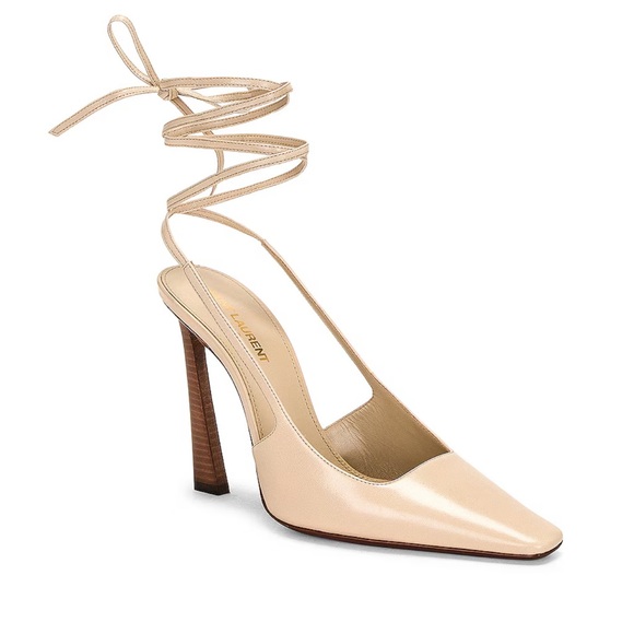 LIKE NEW Saint Laurent Tom Lace Up Pump in Trench size 39 - Picture 2 of 8